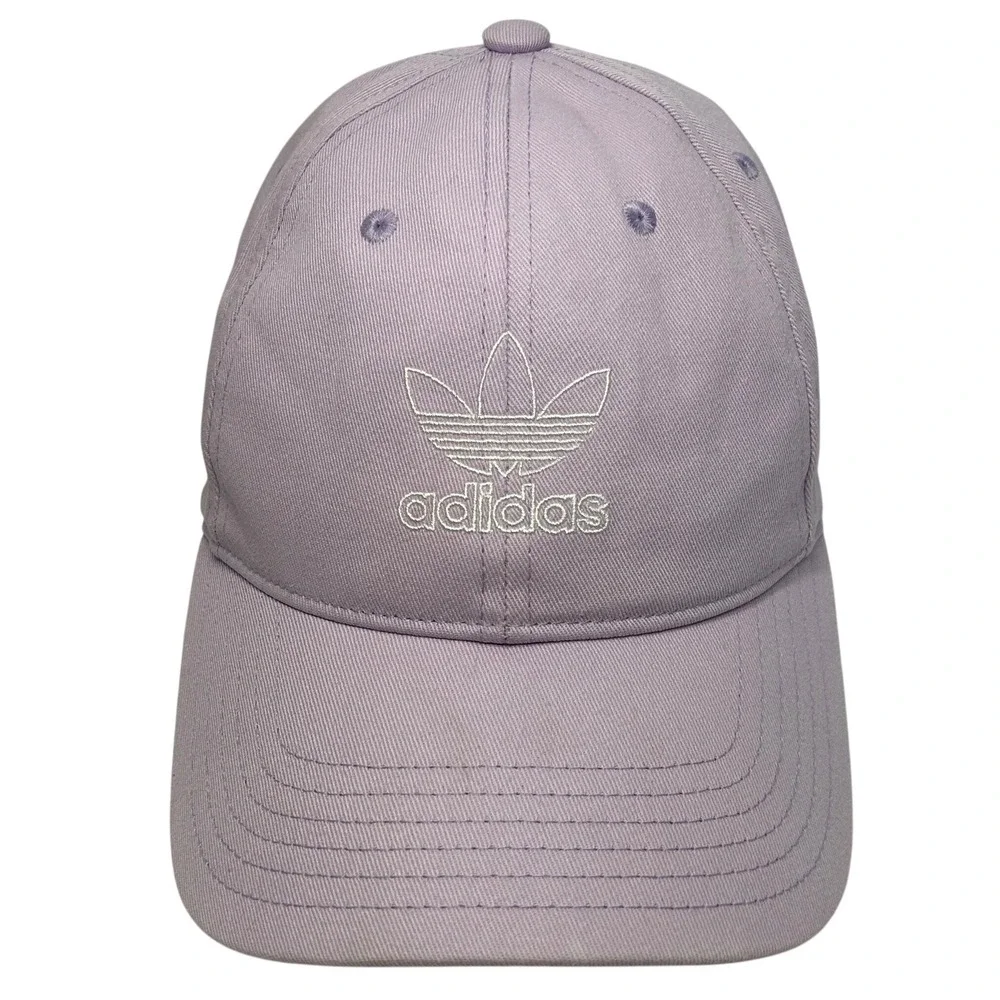 Adidas Trefoil Hat Women's Adjustable Strapback Lavender Purple Cap